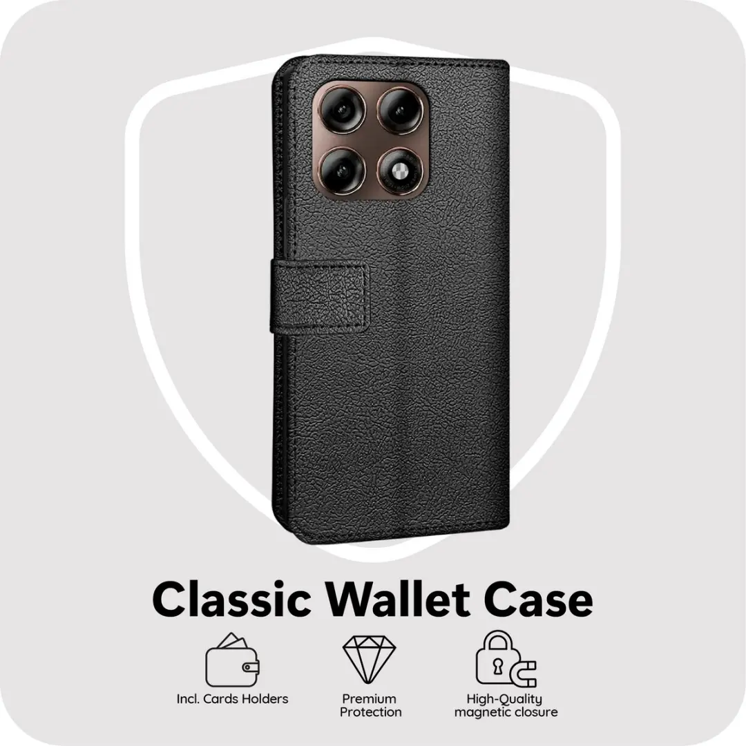 Just in Case Bookcase Classic Hoesje Motorola Edge 70 Pro MMT2911CW1 - Zwart
