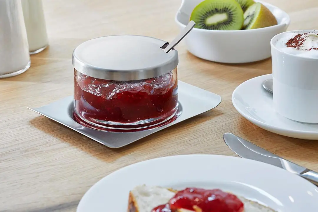 GEFU Confituurpot Brunch 33650 - 4-delig - 0,28L - Ø12cm