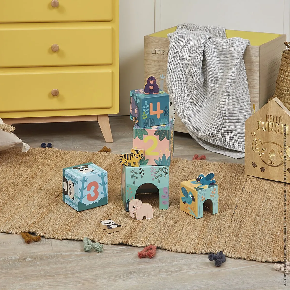 Janod WWF Stapeltoren Houten Dierenfiguren - 1 Stuk