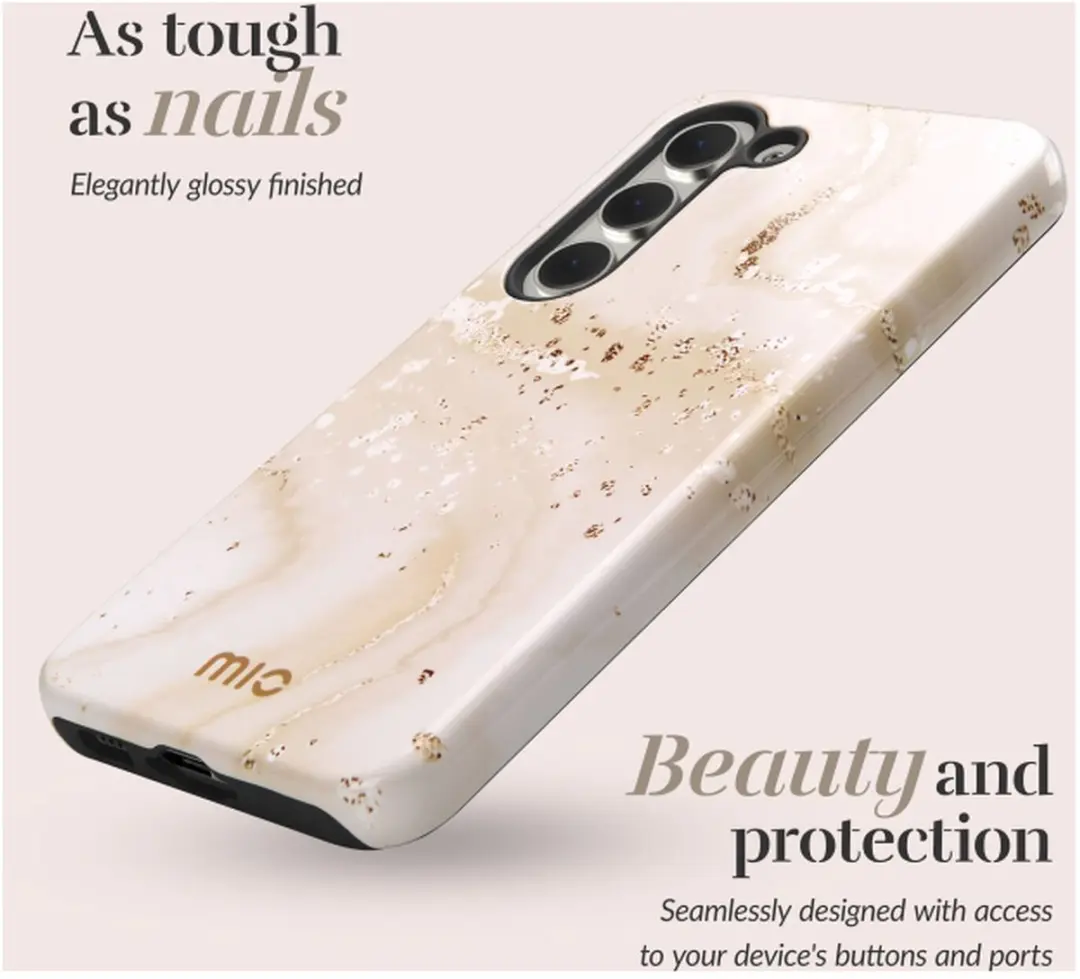 Mio Hoesje Galaxy A17 Gold Marble - MagSafe/Qi2 - MIOGOMA175G - afbeelding 6 van 6