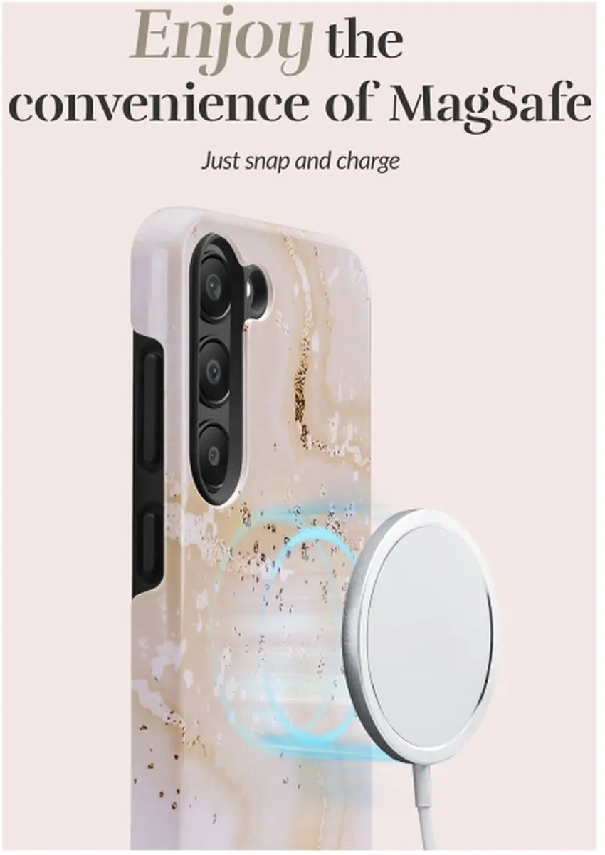 Mio Hoesje Galaxy A17 Gold Marble - MagSafe/Qi2 - MIOGOMA175G