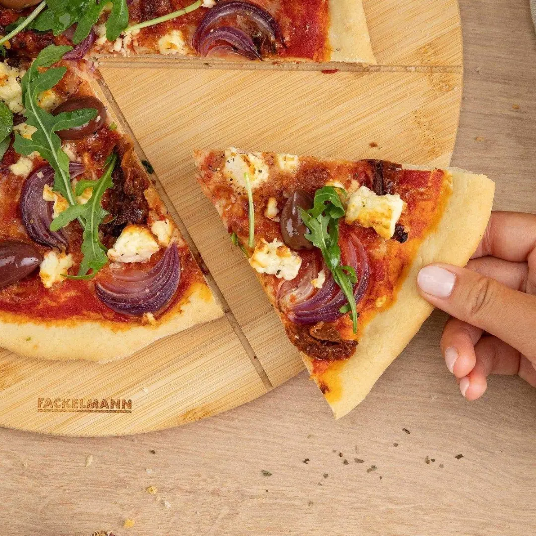 Fackelmann Pizzaplanken Ø32cm - 4 Stuks - Drankje