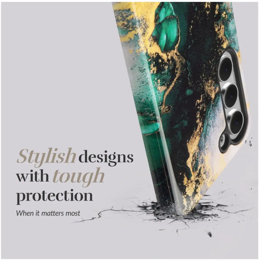 Mio Hoesje Samsung Galaxy S25 FE Green Marble - MagSafe