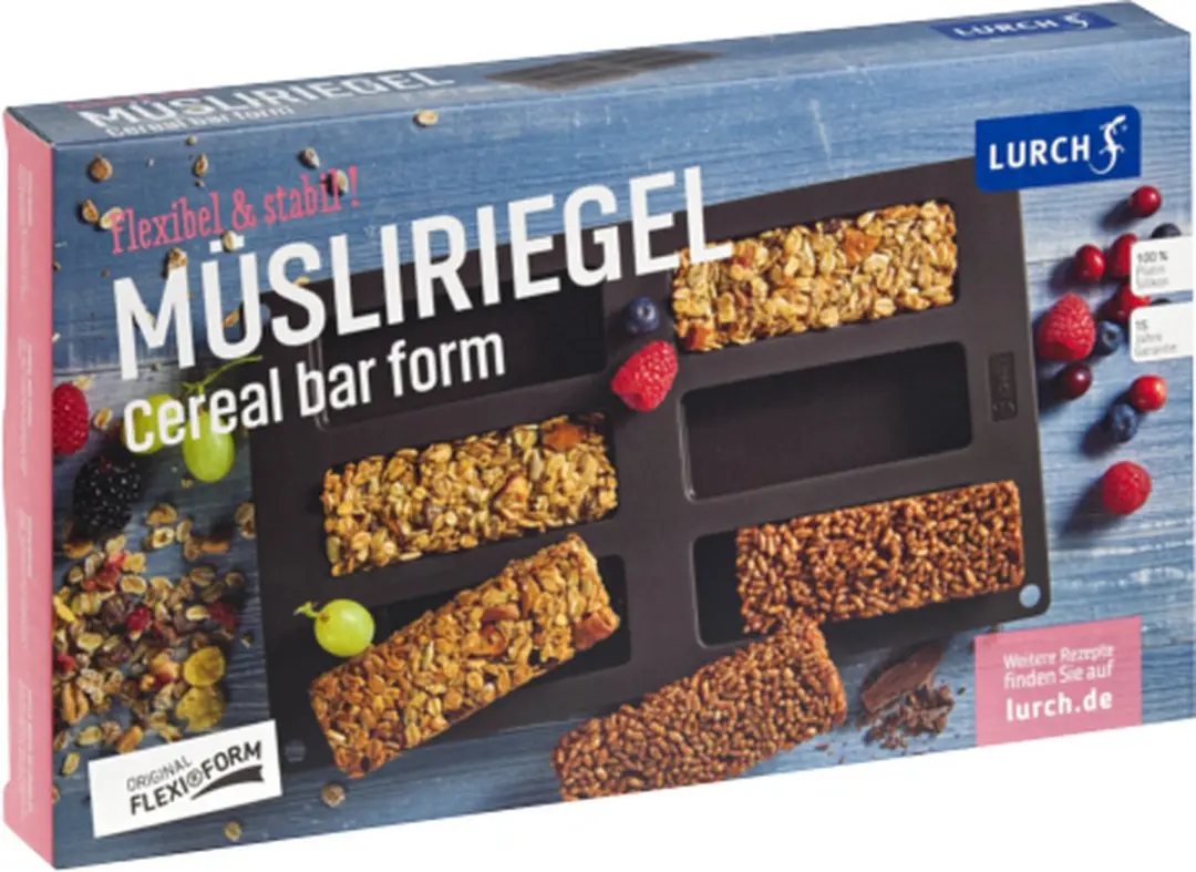 Lurch Flexiform Bakvorm Mueslirepen 6 Stuks - 30x17.5cm - Bruin