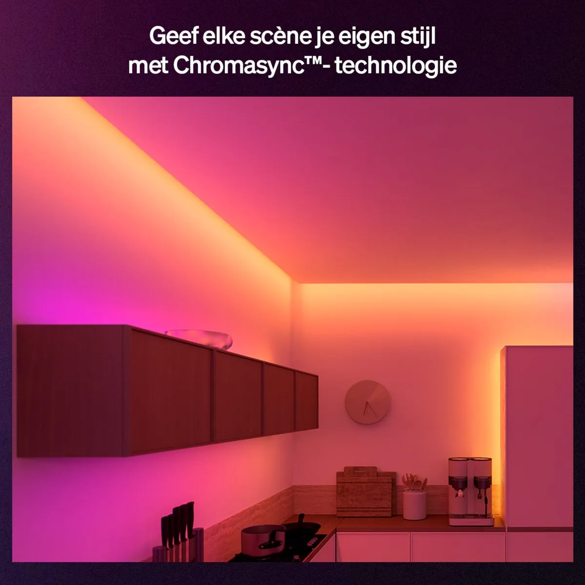Philips Hue Flux ultraheldere LED strip 3 m, Nauwkeurige kleurovergangen van Chromasync™ Ultrahelder, echt wit licht 2900 lumen