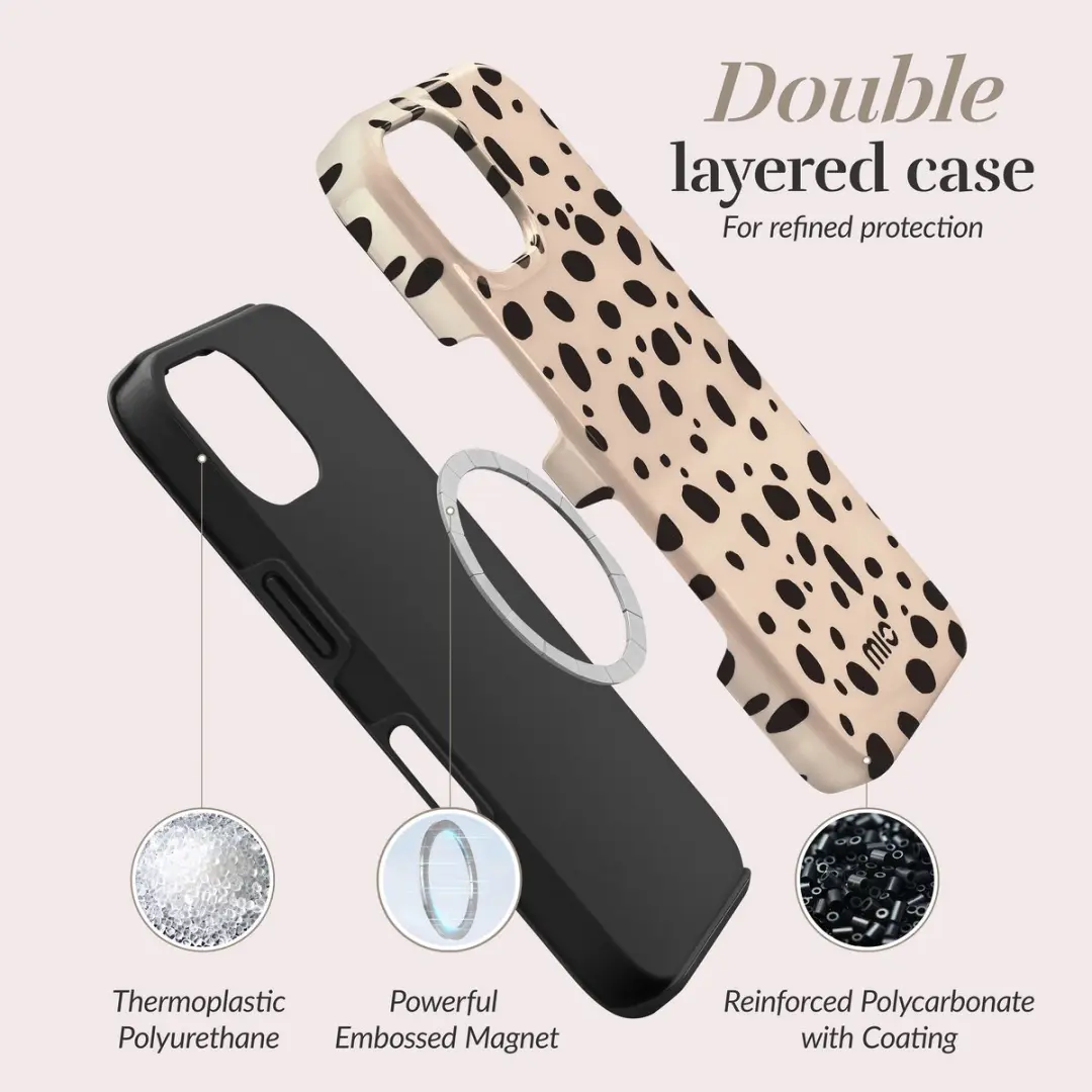 Mio by Mobilize Hoesje iPhone 16 Pro Max - MagSafe - Zwart/Bruin