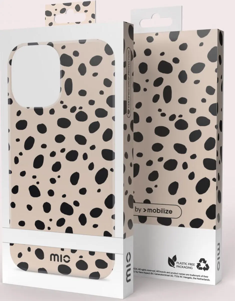 Mio by Mobilize Hoesje iPhone 16 Pro Max - MagSafe - Zwart/Bruin - afbeelding 6 van 6