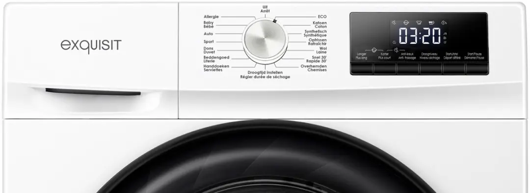 Exquisit TWP8080-010C Warmtepompdroger 8 kg - 15 Programma's - Wit