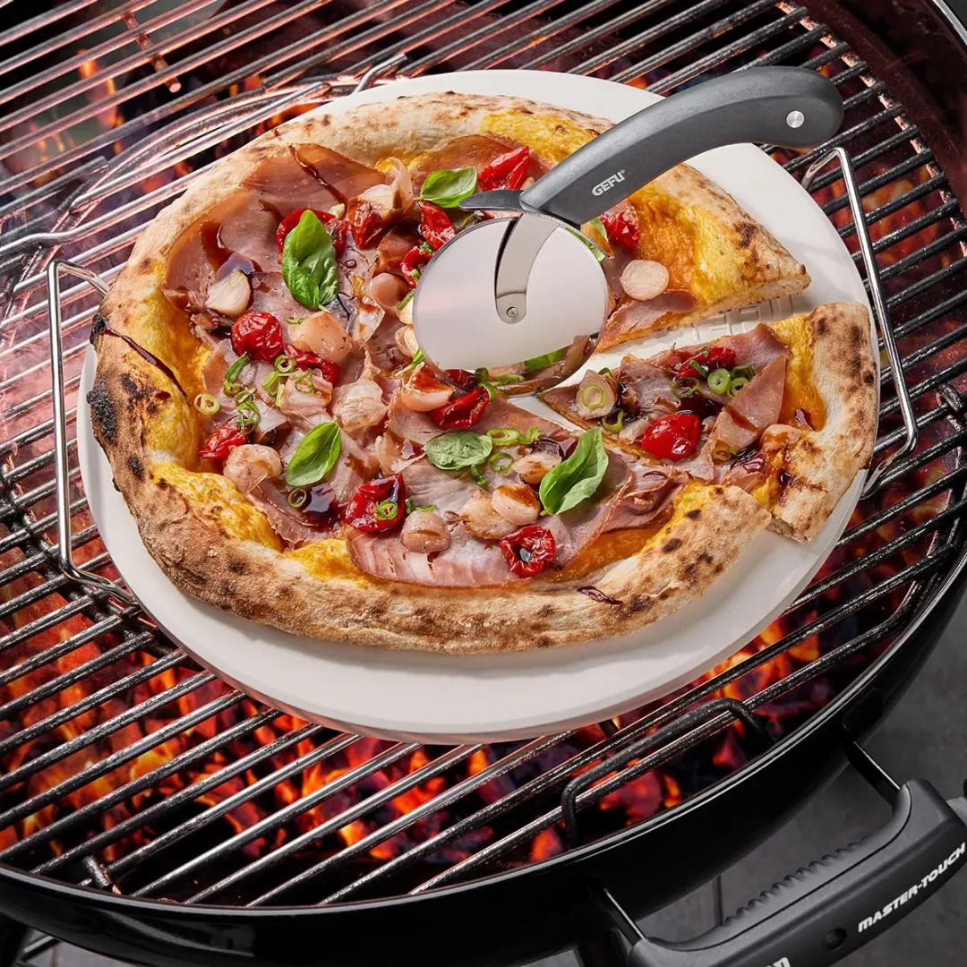 GEFU Darioso Pizzasnijder - RVS/Zwart