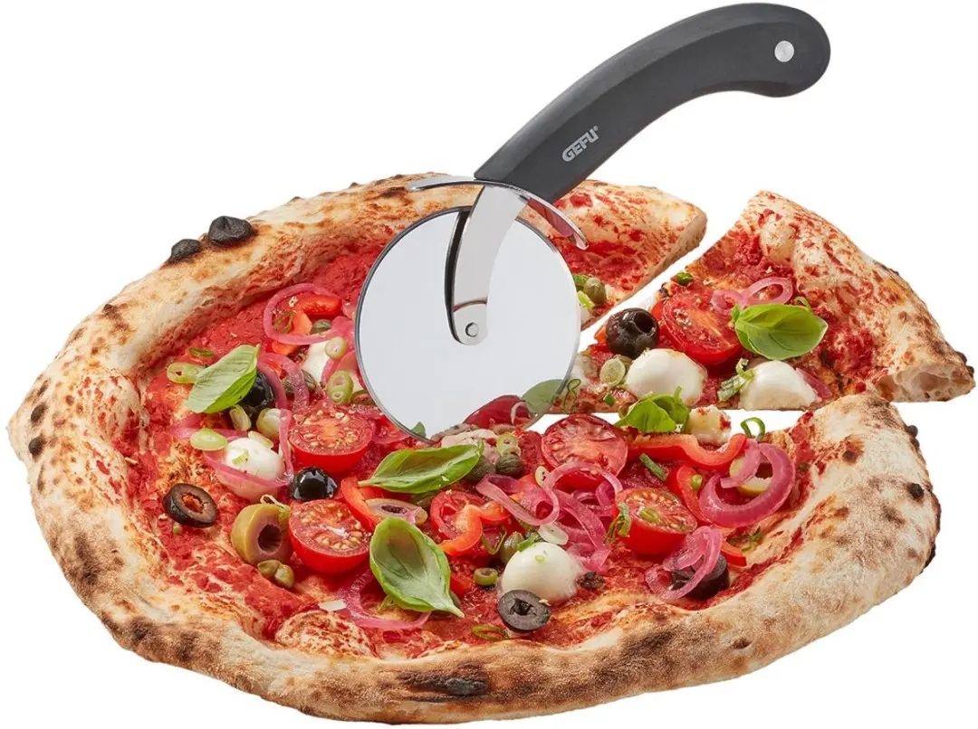 GEFU Darioso Pizzasnijder - RVS/Zwart
