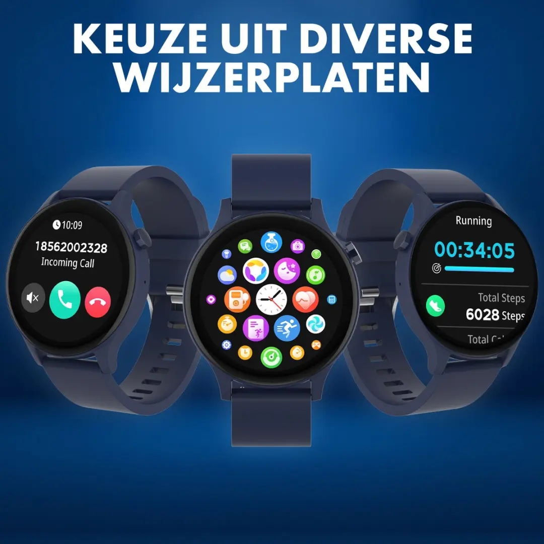 Denver SWC-338 Smartwatch - Blauw - afbeelding 6 van 6