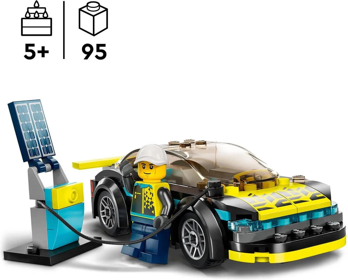 LEGO City Elektrische Sportwagen Bouwset 60383 - 95 Stukken