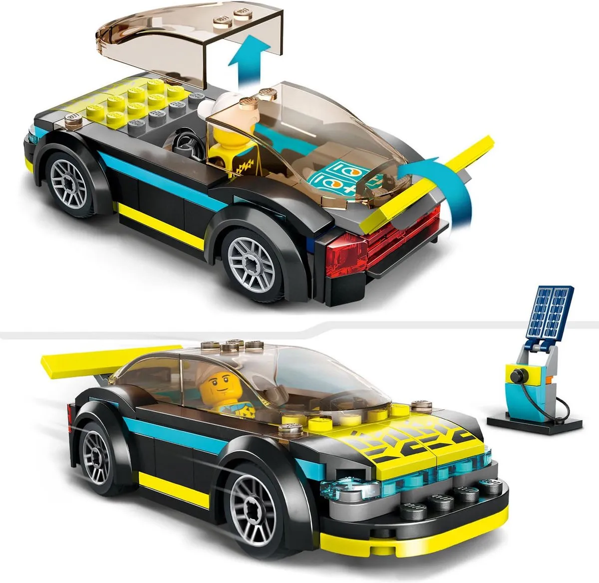 LEGO City Elektrische Sportwagen Bouwset 60383 - 95 Stukken - afbeelding 6 van 6