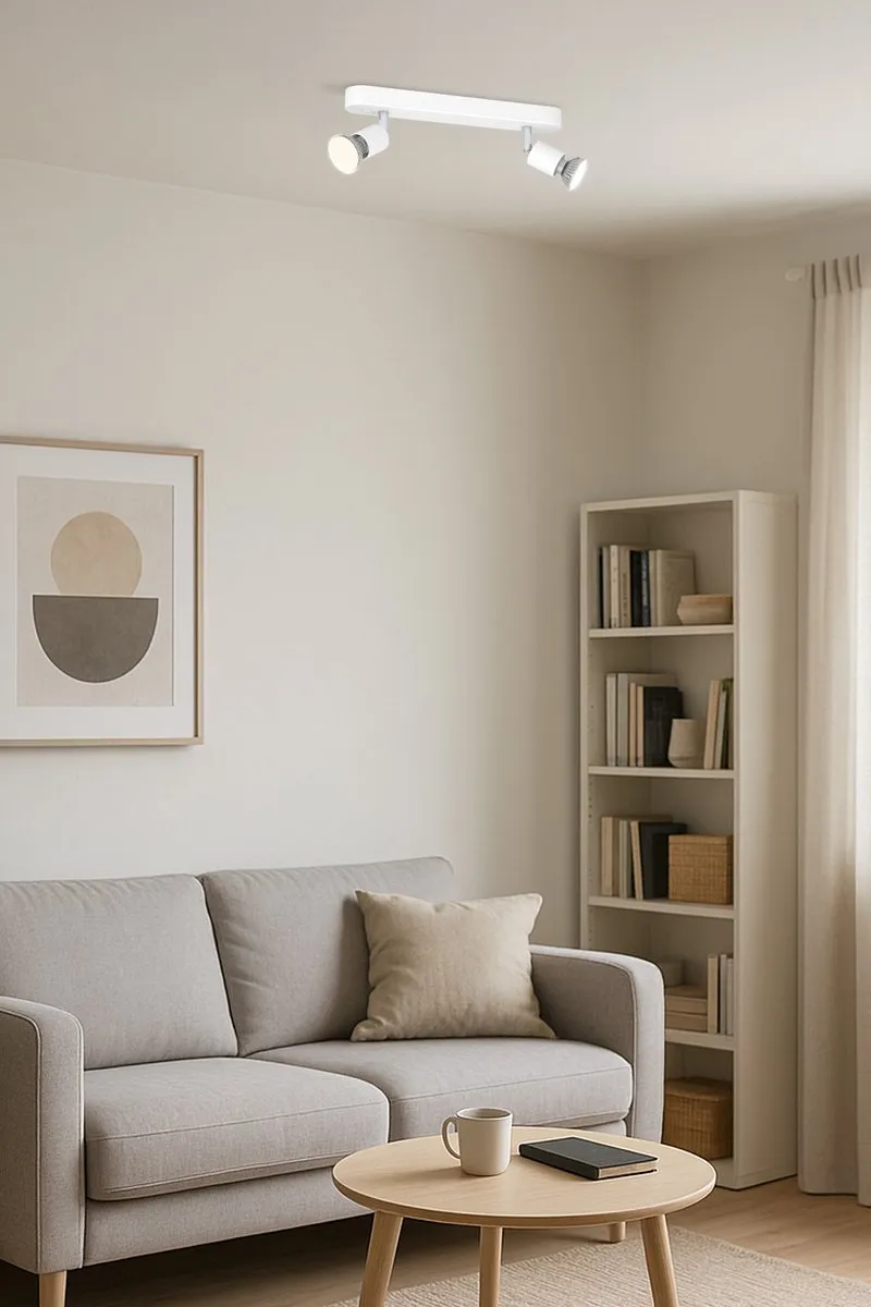 Eglo Reciso-E Spot Plafondspot GU10 2x - Wit - Kantelbaar
