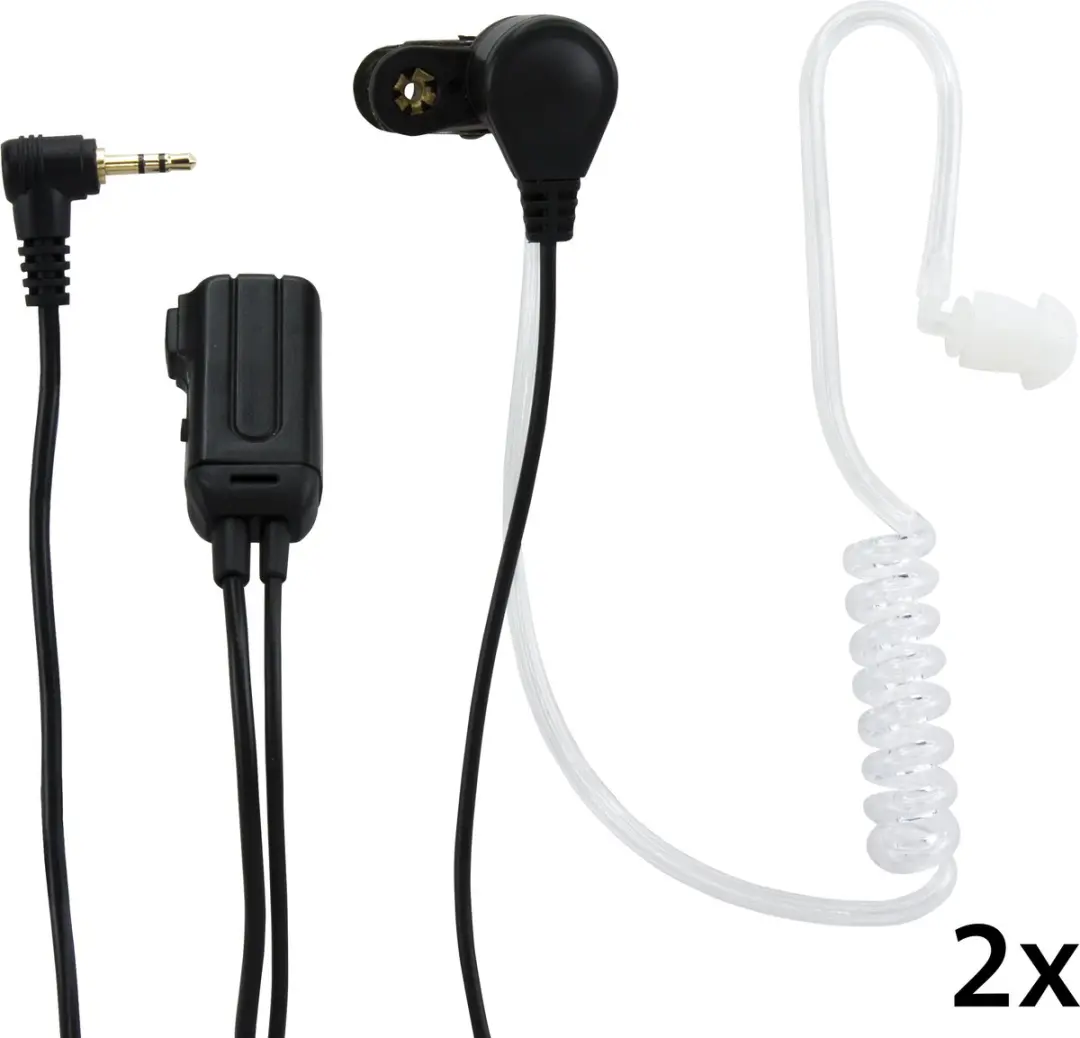Alecto FRH-10 DUO Headset - 2 Stuks Wit-Zwart