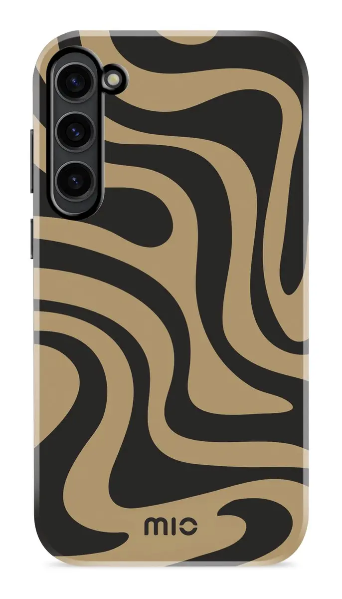 Mio MagSafe Hoesje Samsung Galaxy S23 - Bruin Print