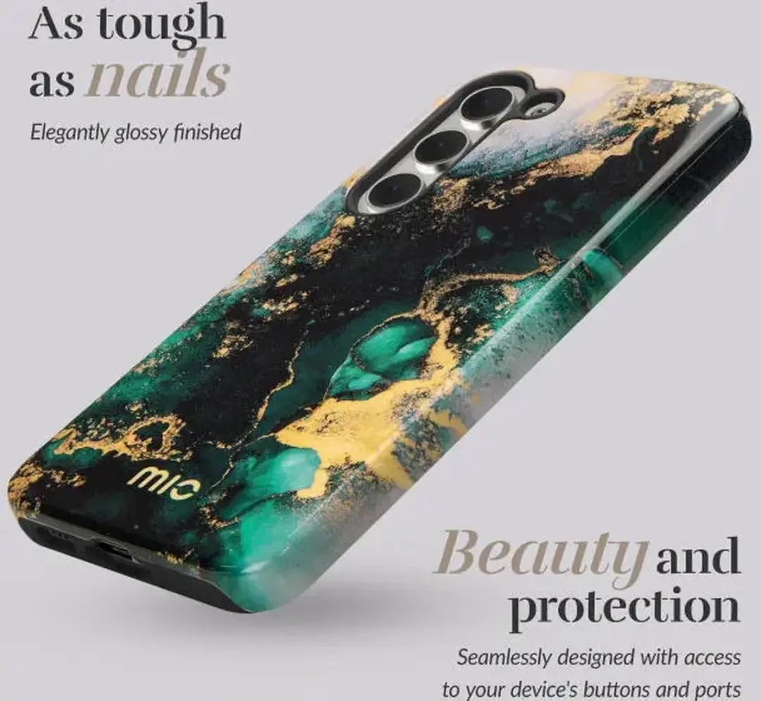 Mio by Mobilize Hoesje MIOGMA165G - Groen Marble - MagSafe - afbeelding 6 van 6