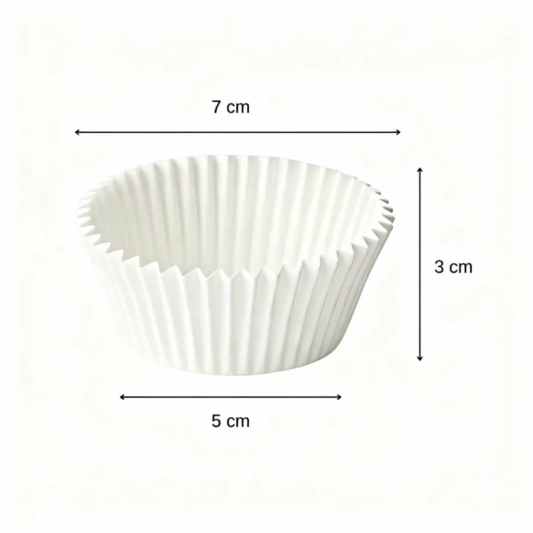 Zenker Smart Pastry Muffinvormpjes 5cm - 75 Stuks - Wit
