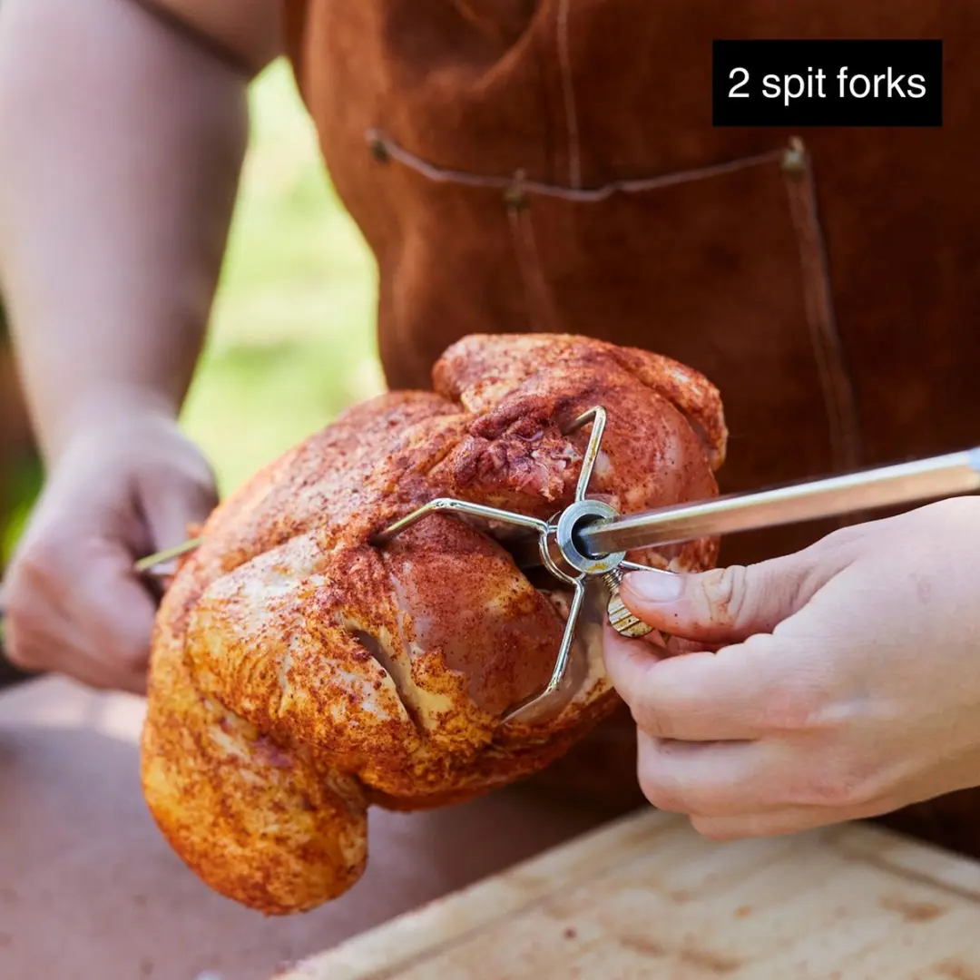 Barbecook Nestor World Rotisserie Set - Zilver/Zwart