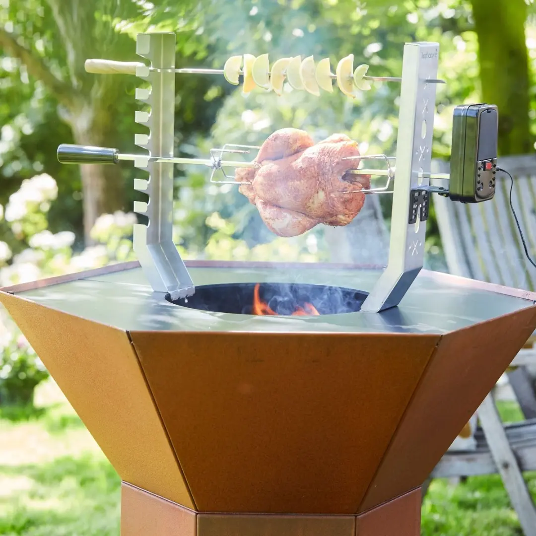Barbecook Nestor World Rotisserie Set - Zilver/Zwart