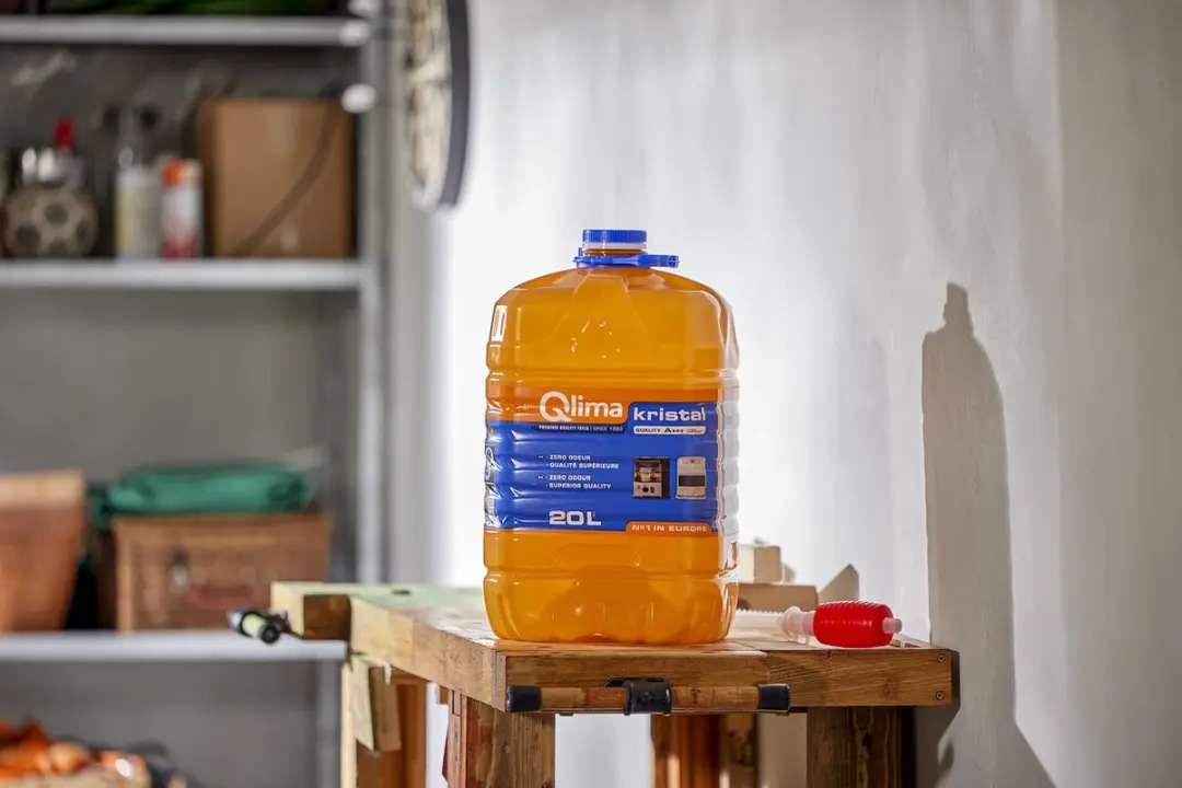 Qlima Kristal 20L Petroleumbrandstof - Oranje/Blauw