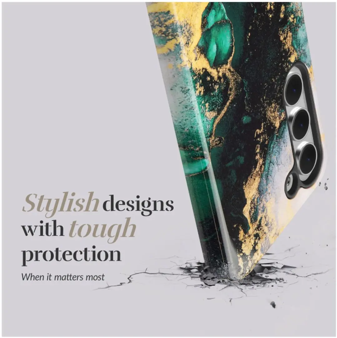 Mio Hoesje Samsung Galaxy A17 Green Marble - MagSafe/Qi2