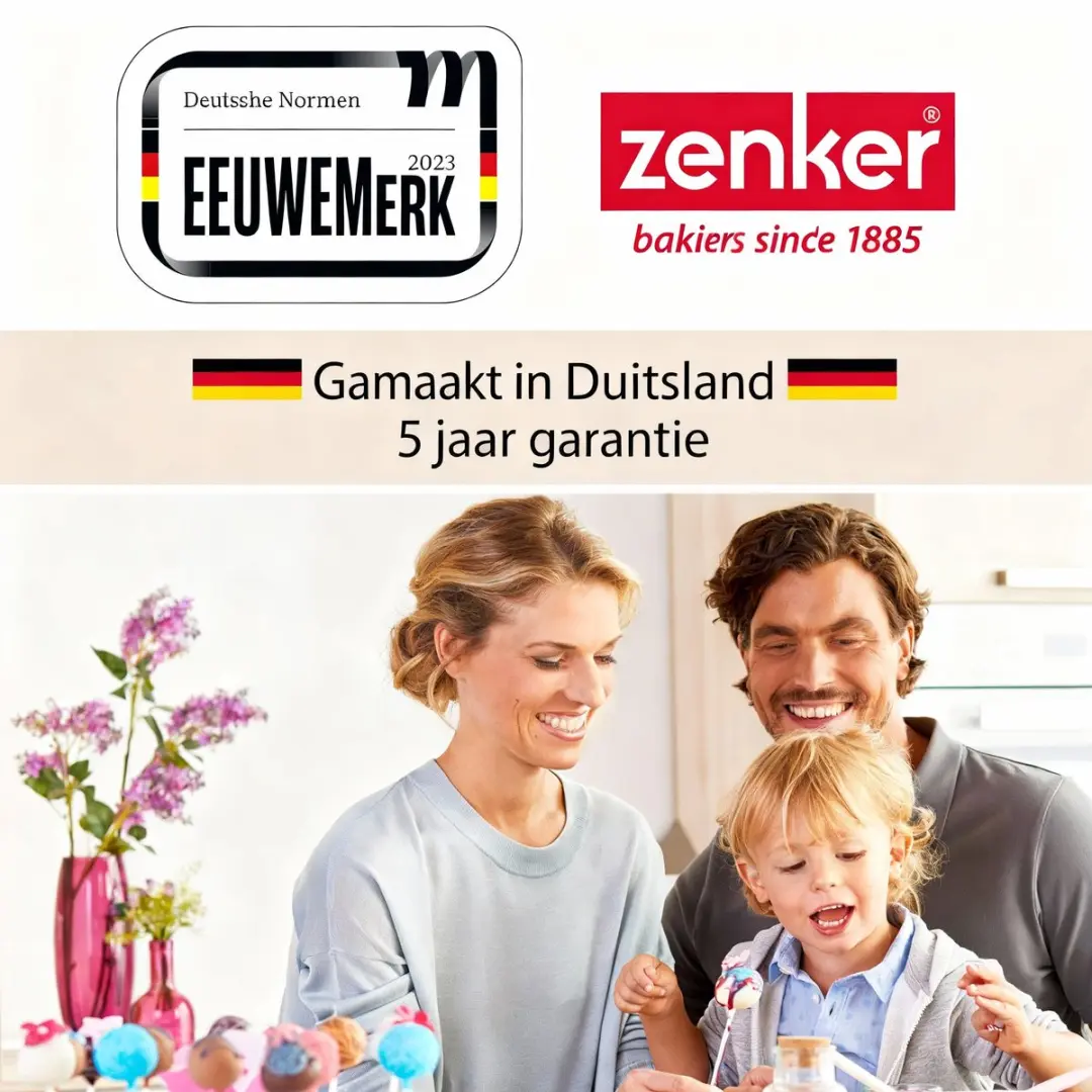 Zenker Bake Click and Go Vierkante Springvorm 23cm - Zwart