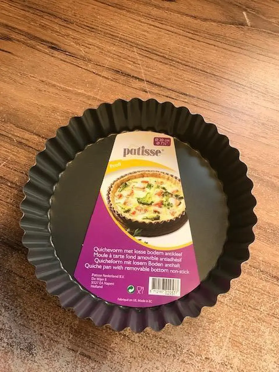 Patisse Quichevorm Profi Losse Bodem 20cm - Grijs