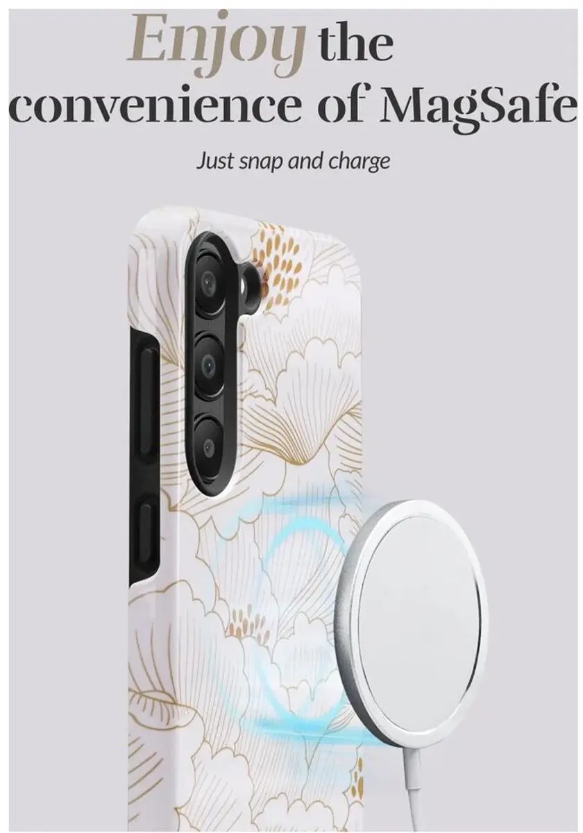 Mio by Mobilize Hoesje MIOWRS255G - Samsung Galaxy S25 - MagSafe/Wit Goud - afbeelding 6 van 6