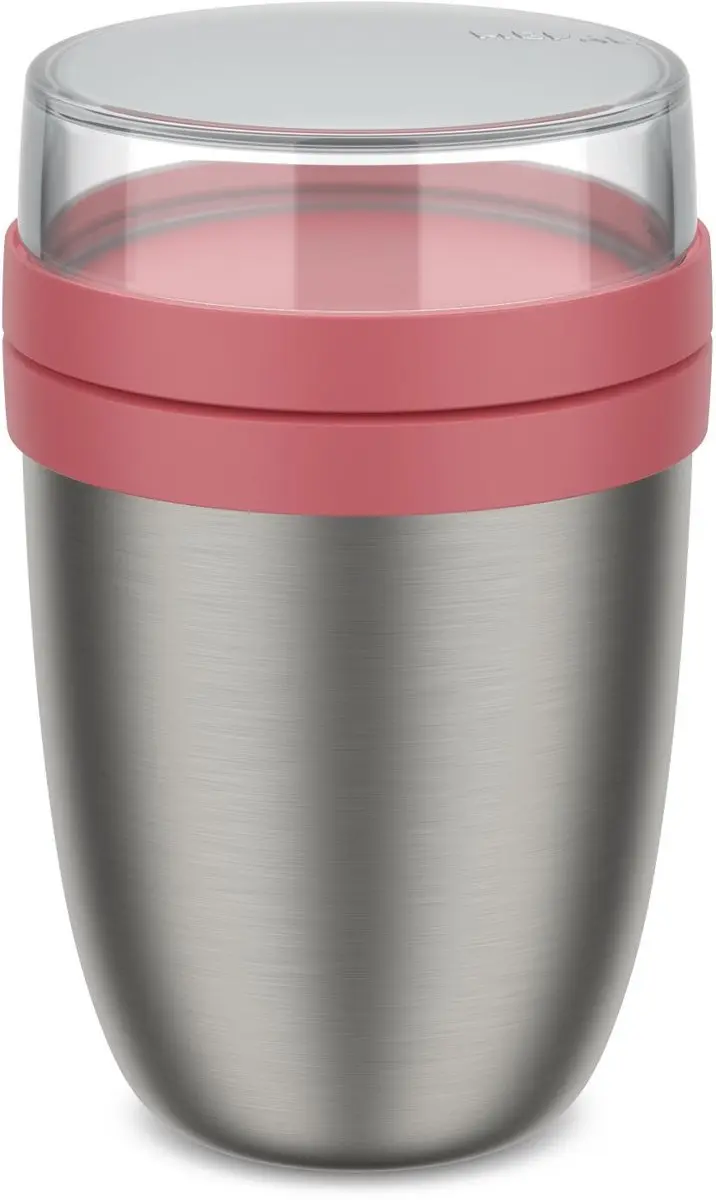 Mepal Isoleer Lunchpot Ellipse 500ml - 2 Vakken - Vivid mauve