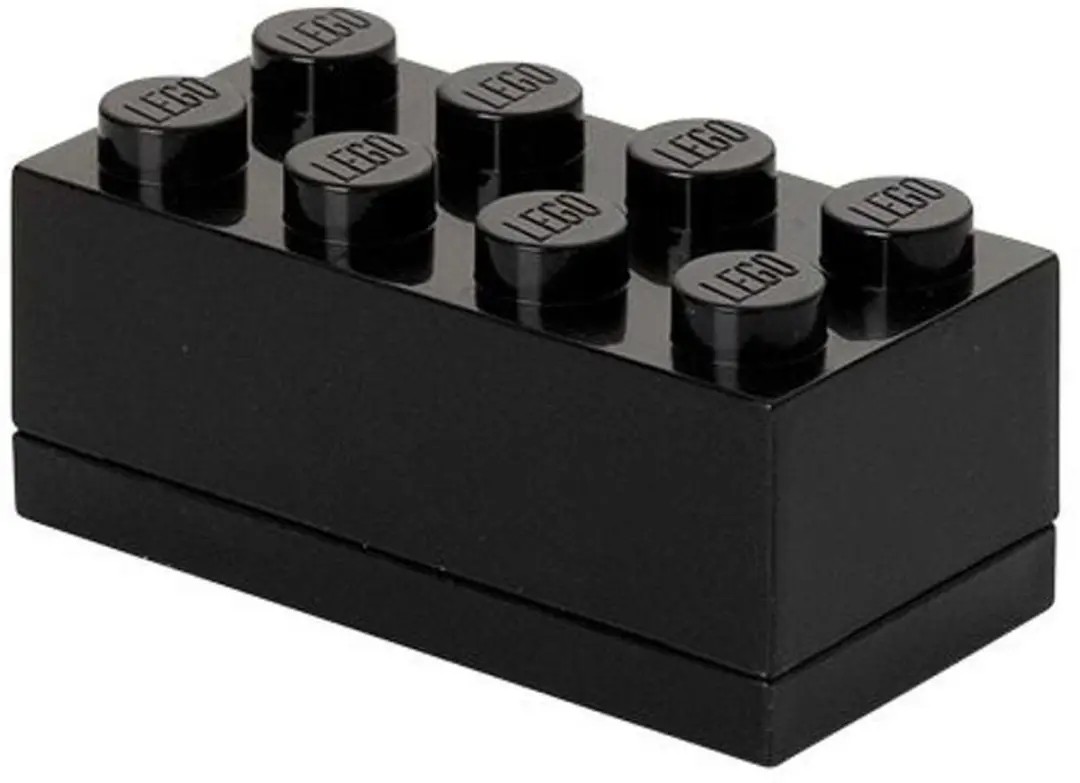 LEGO Opbergbox Mini Brick 8 - Zwart