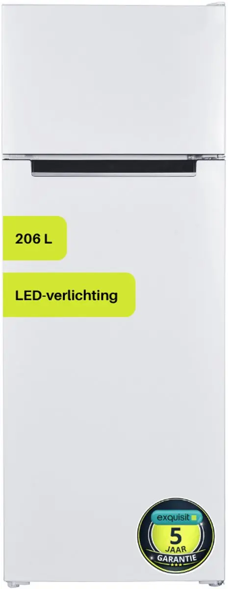 Exquisit KGC270-45-040DW Koelvriescombinatie 206L