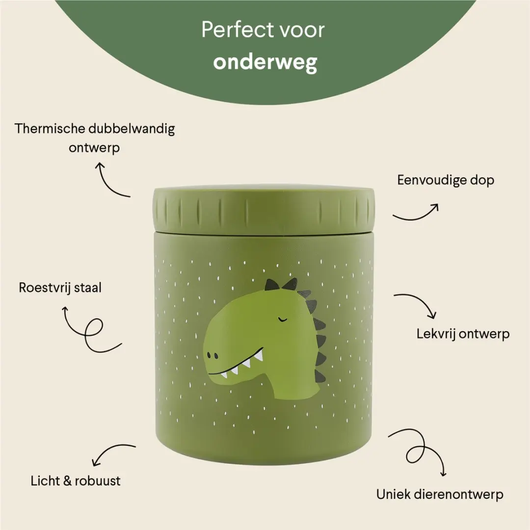 Trixie Mr. Dino Thermo Lunchbox 500ml - Groen