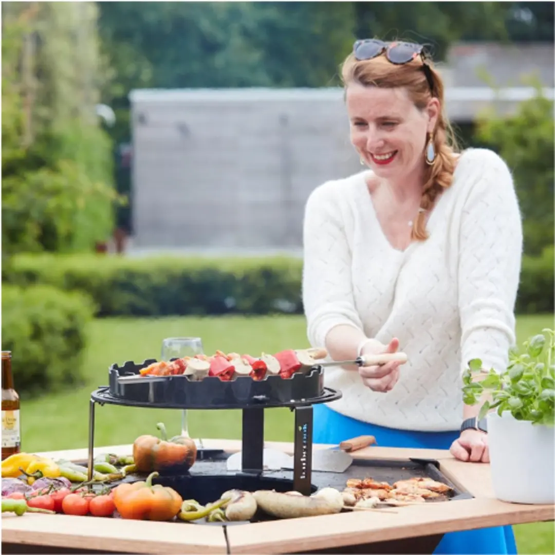 Barbecook Nestor Zijtafels 96961 - Houtkleur
