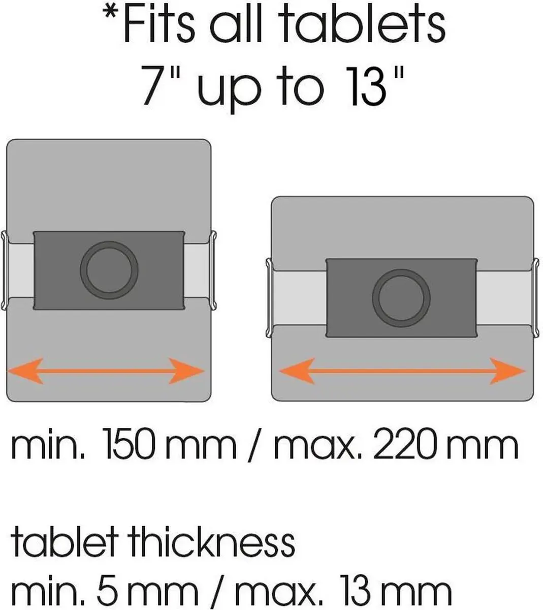 Vogel's TMS 1010 Tablethouder 13" - Muurpakket