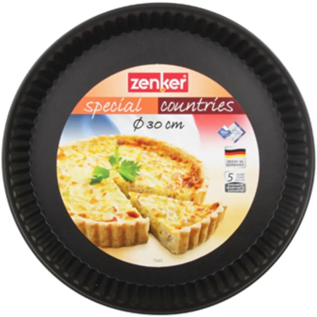 Zenker Special Countries Quichevormen 30cm - 2 Stuks - Zwart