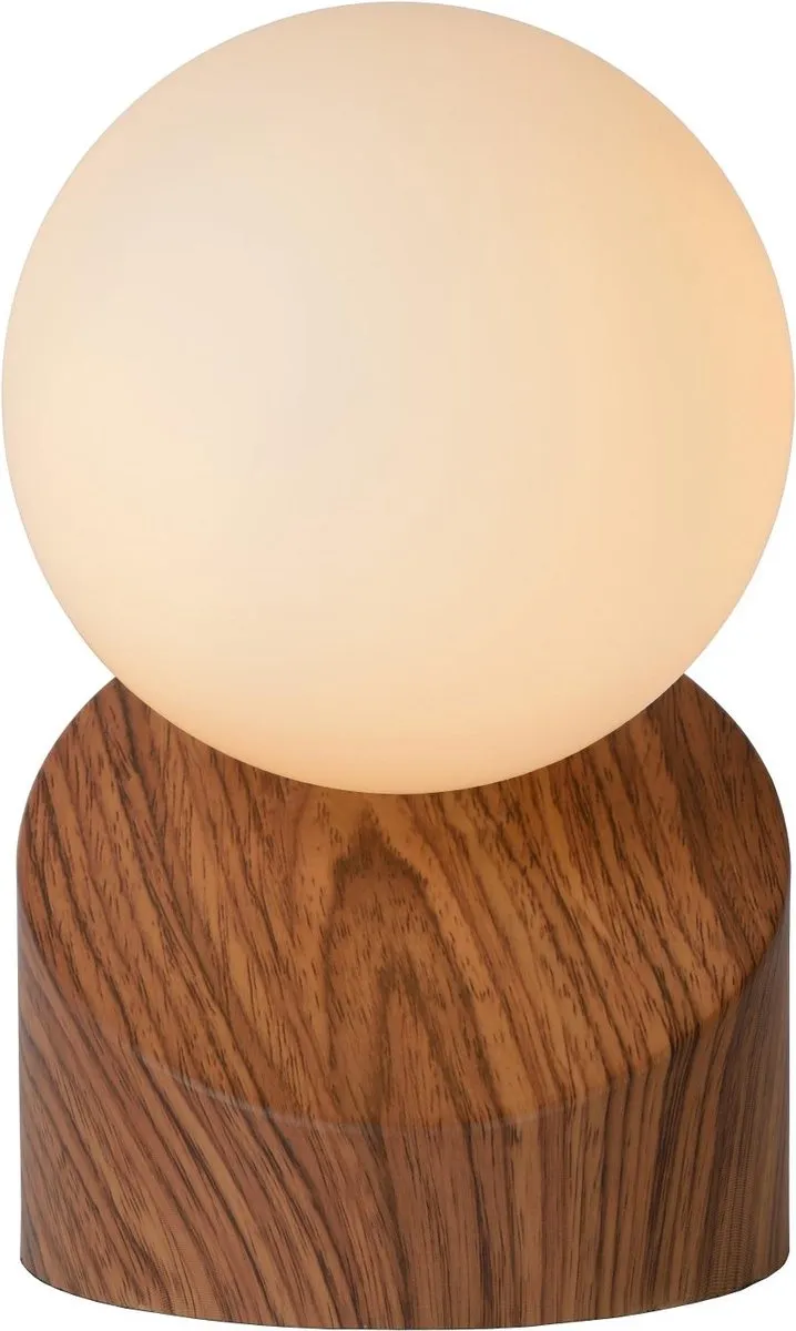 Lucide LEN Tafellamp Ø10cm - Hout