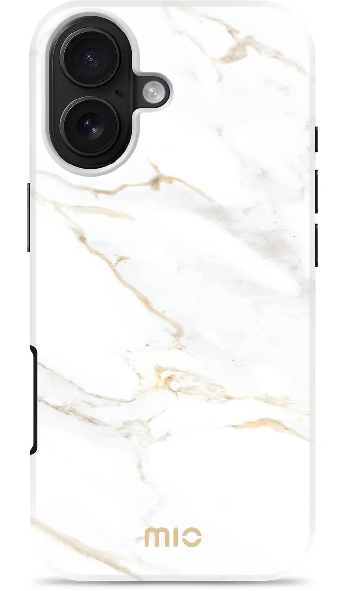 Mio iPhone 17 Hoesje MIOWMIPH17 - MagSafe Wit Marble