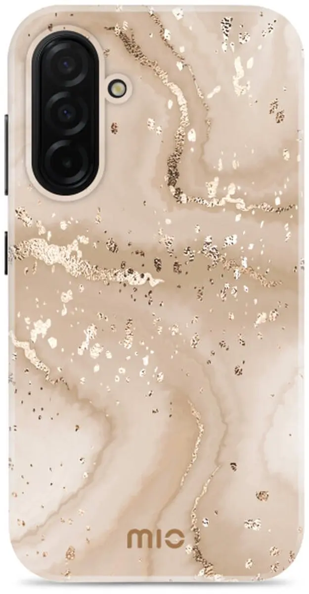Mio by Mobilize Hoesje Samsung Galaxy A26 Gold Marble - MagSafe