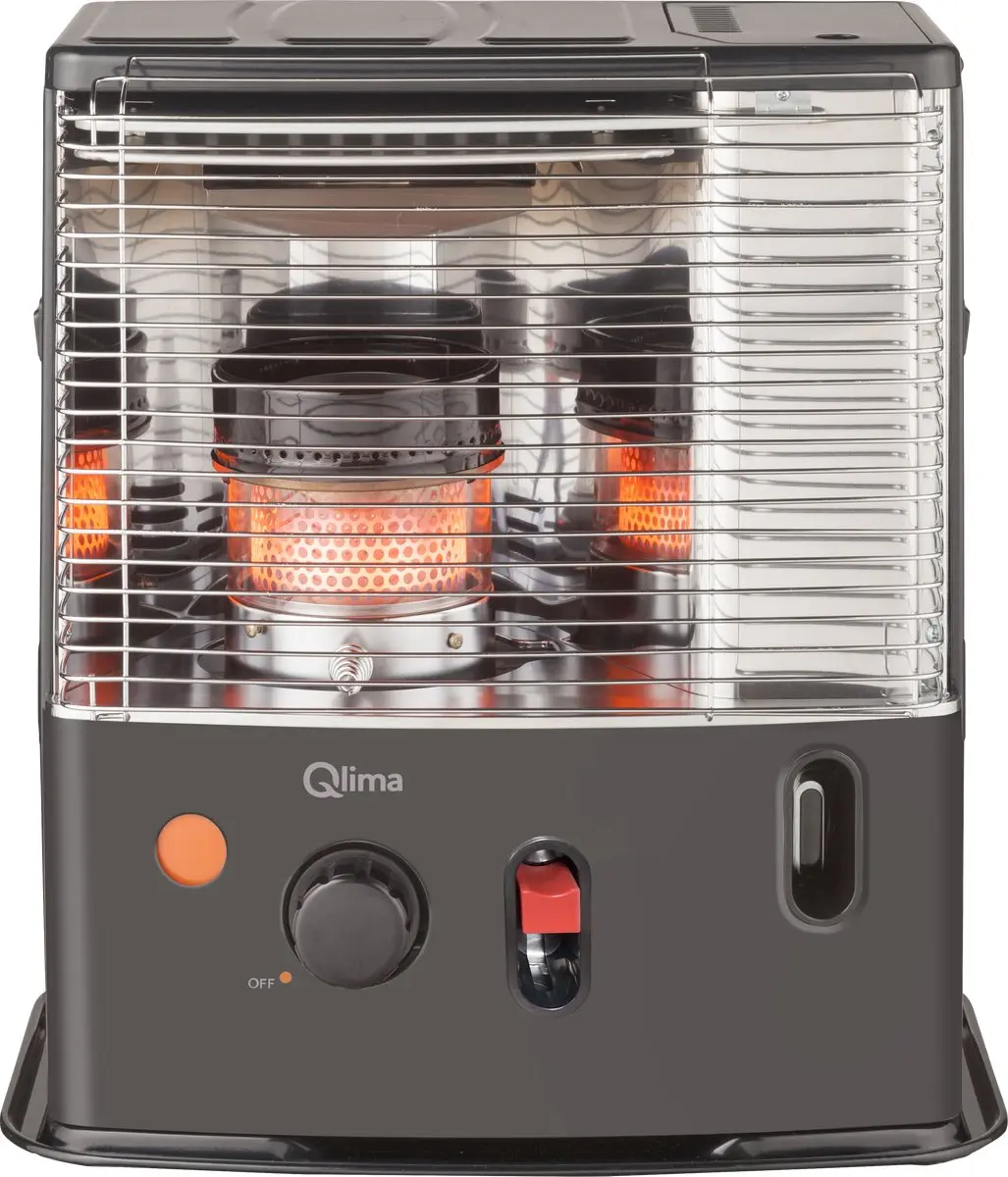 Qlima R 4224S TC-2 Petroleumkachel 2400W - Zwart