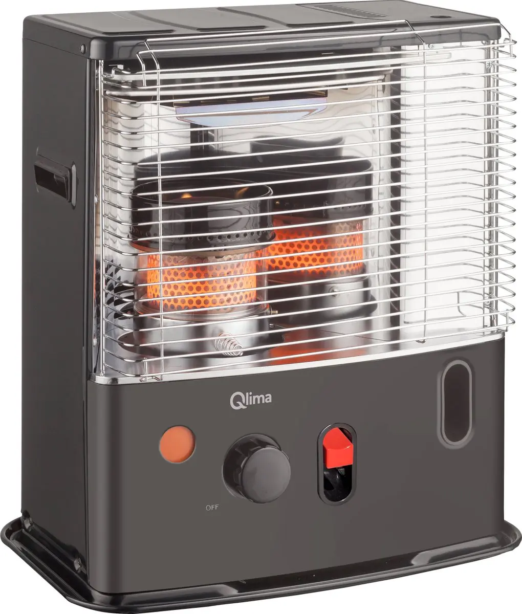 Qlima R 4224S TC-2 Petroleumkachel 2400W - Zwart