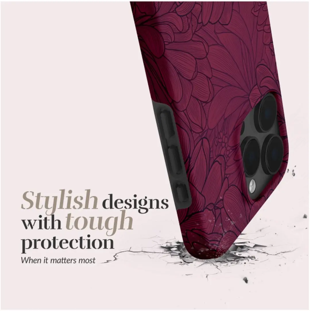 Mio iPhone 17 Pro Hoesje Berry Blooms - MagSafe