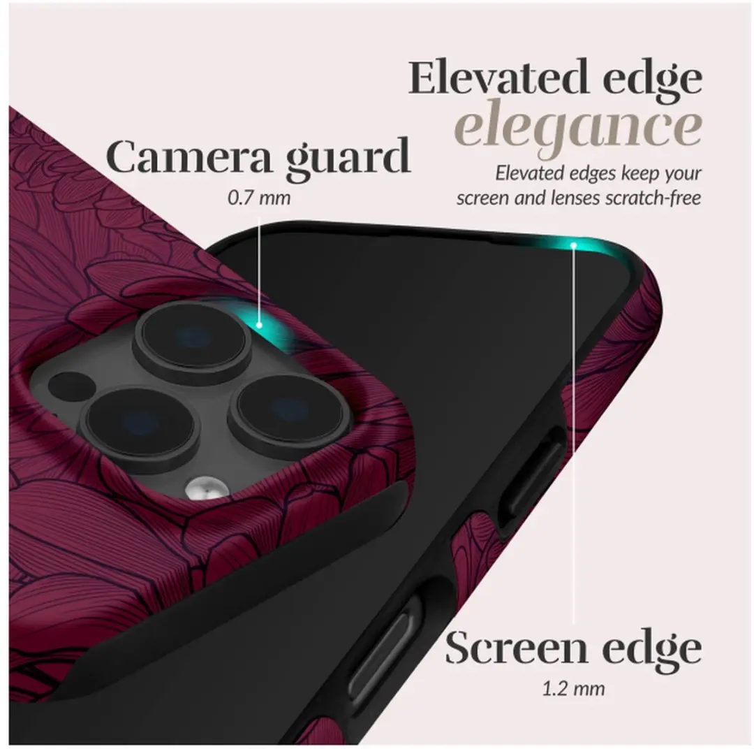 Mio iPhone 17 Pro Hoesje Berry Blooms - MagSafe