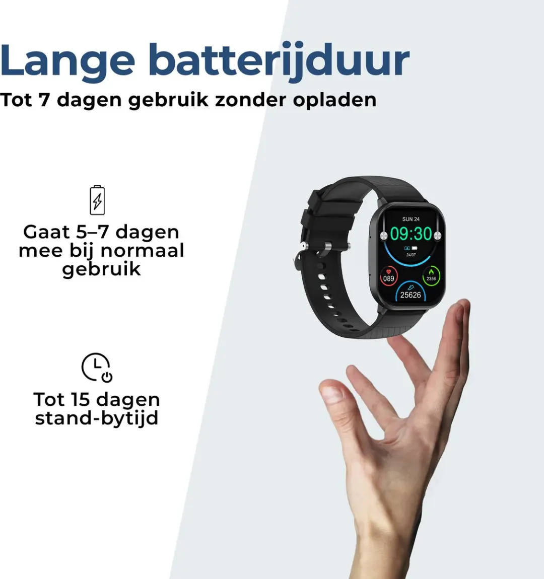 Denver SWC-187 Smartwatch - Zwart - afbeelding 6 van 6