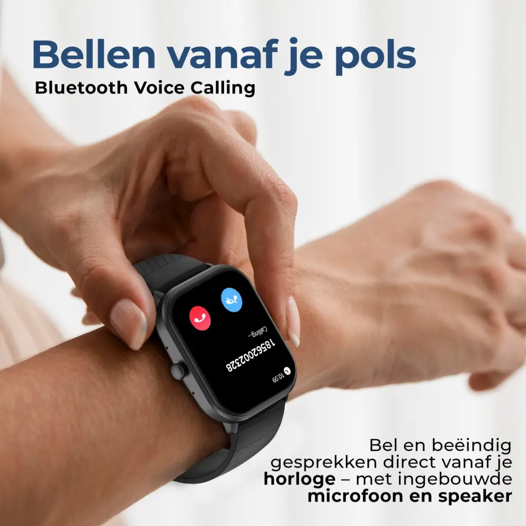 Denver SWC187B Smartwatch - 1.43" AMOLED - Hartslagmeter - Zwart