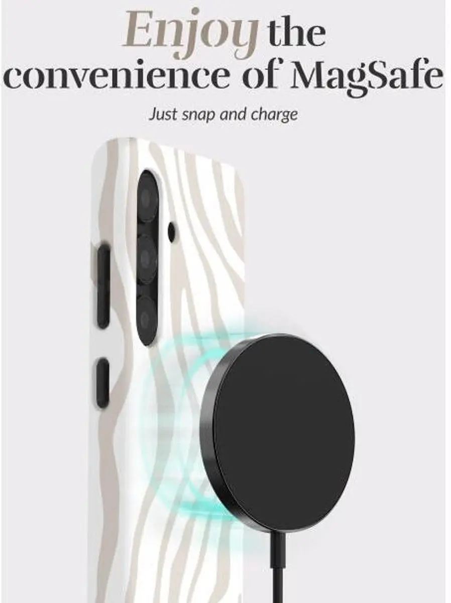 Mio by Mobilize Galaxy A16 Hoesje - MagSafe - Sandy Zebra - afbeelding 6 van 6