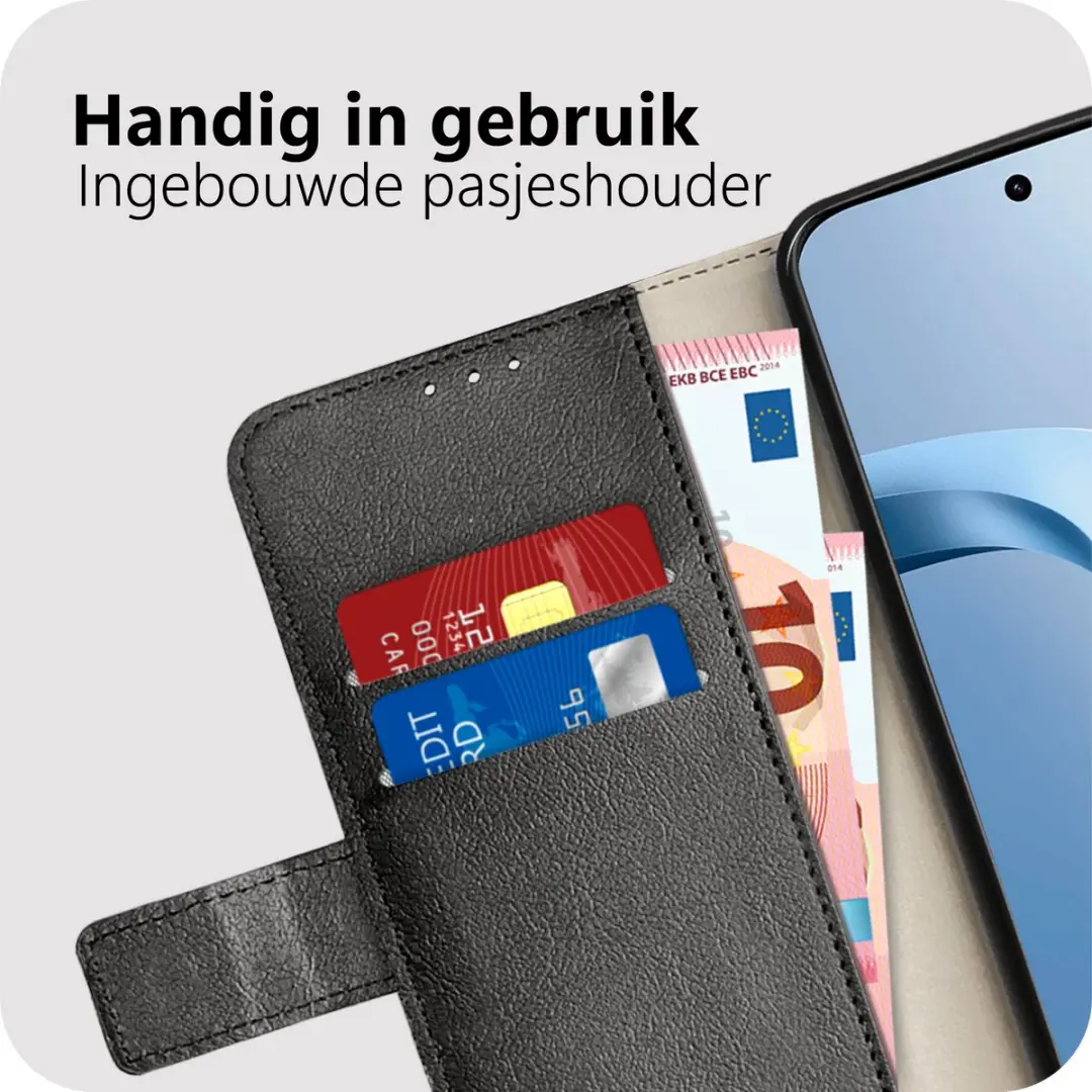 Just in Case Bookcase Classic Hoesje Xiaomi 17T MXM2912CW1 - Zwart - afbeelding 6 van 6