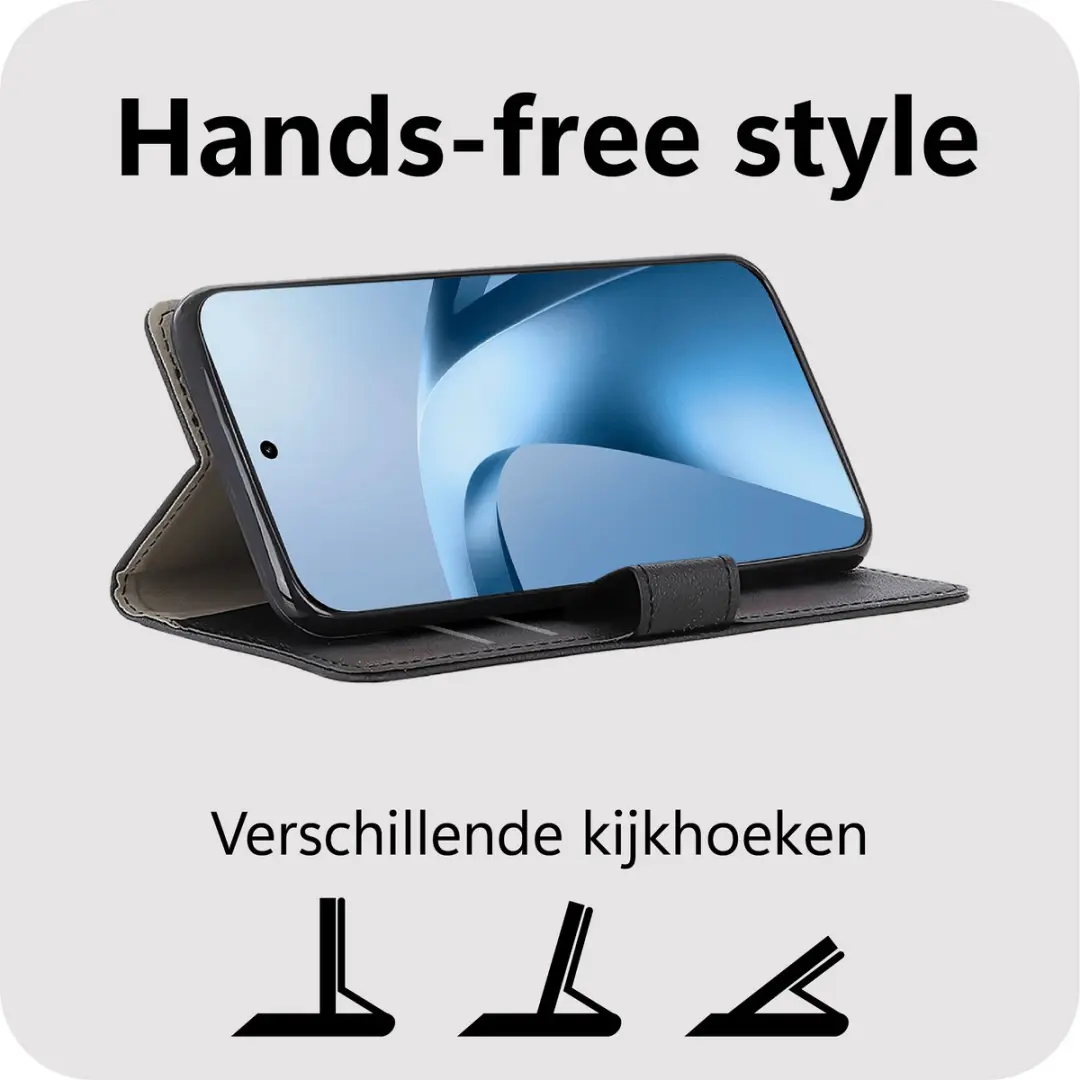 Just in Case Bookcase Classic Hoesje Xiaomi 17T MXM2912CW1 - Zwart