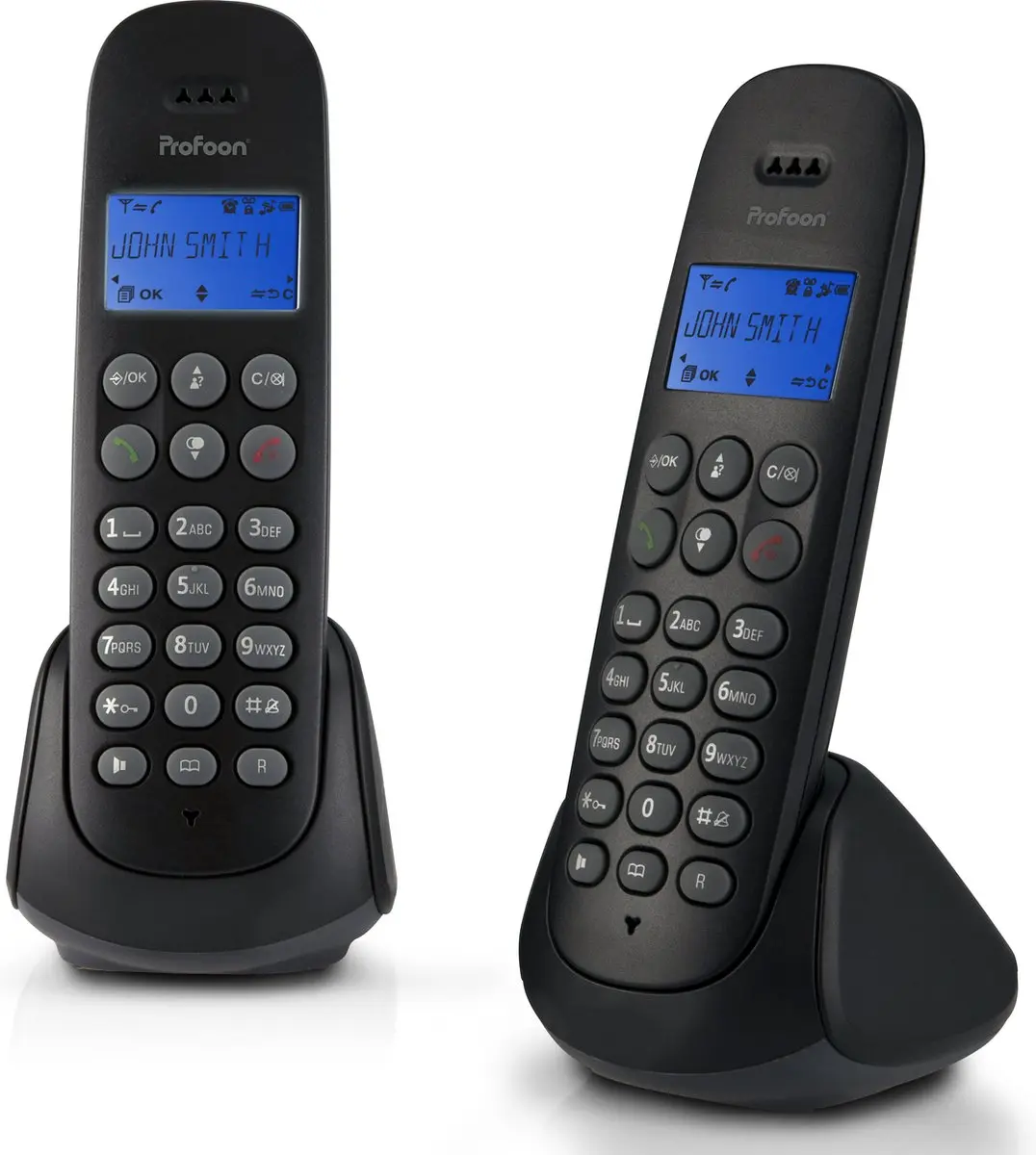 Alecto Profoon PDX-320 DECT Telefoon - 2 Handsets - 50 Nummers - Zwart