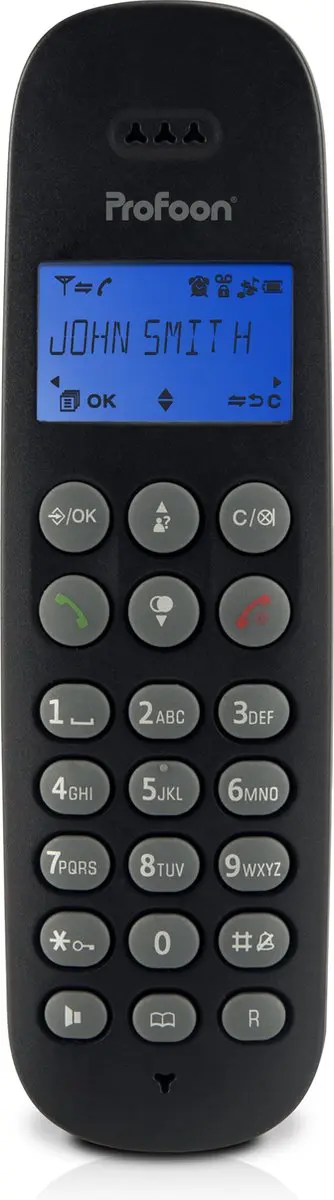 Alecto Profoon PDX-320 DECT Telefoon - 2 Handsets - 50 Nummers - Zwart - afbeelding 6 van 6